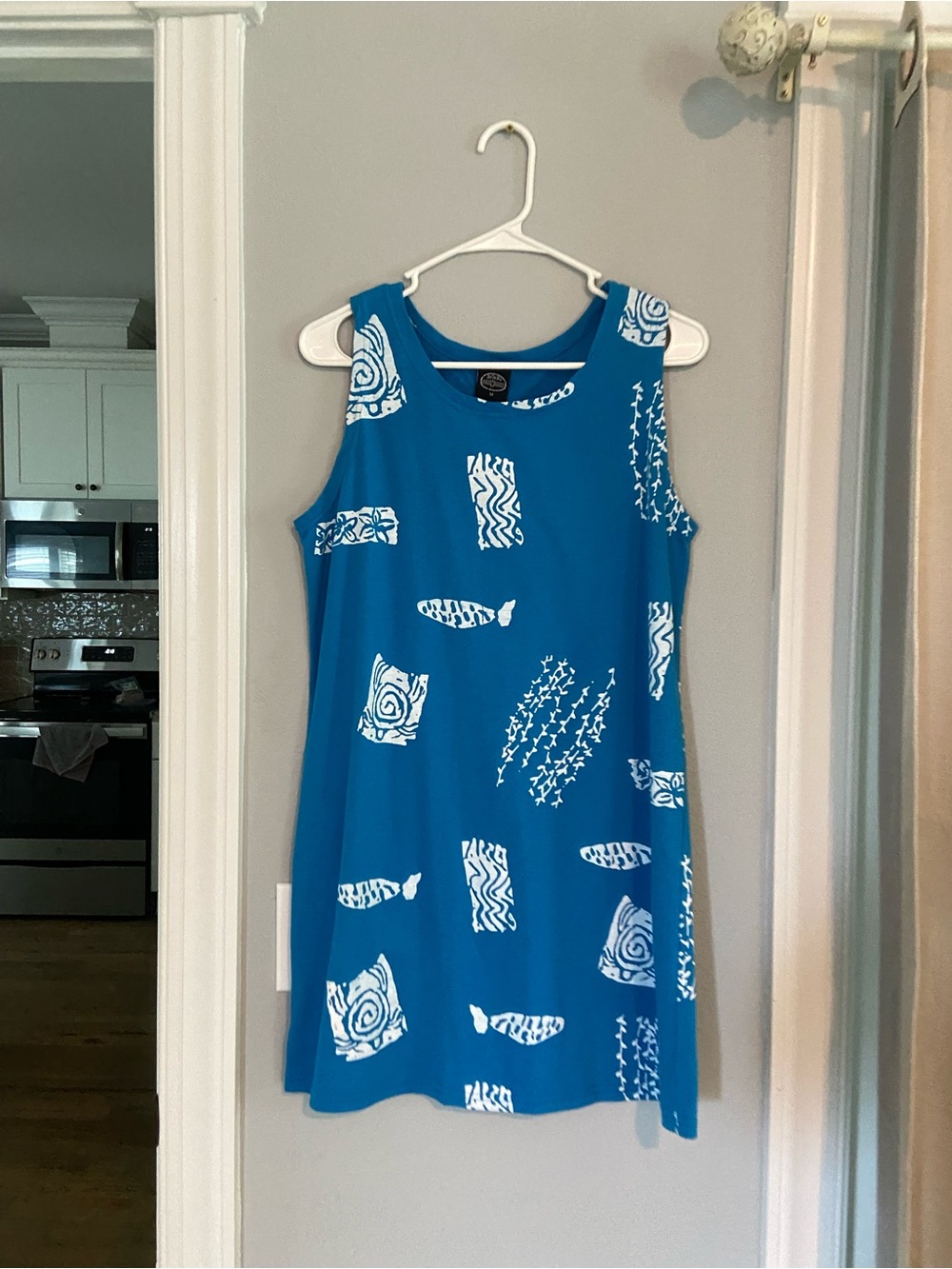 By the Sea Sleeveless Printed Shift Dress